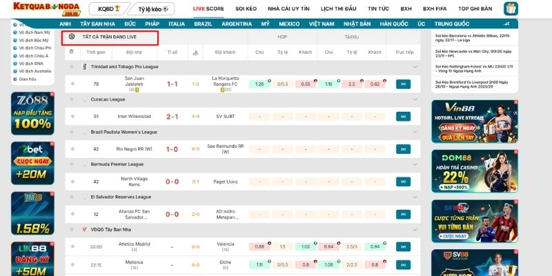 Những điểm mạnh nổi bật của tính năng livescore tại Kết quả bóng đá